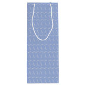 Sac Cadeau Pour Bouteille LETTRE INITIALE MONOGRAPHIQUE A Bleu (Dos)