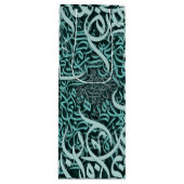 Sac Cadeau Pour Bouteille Lettres tiffany en arabe (Devant)