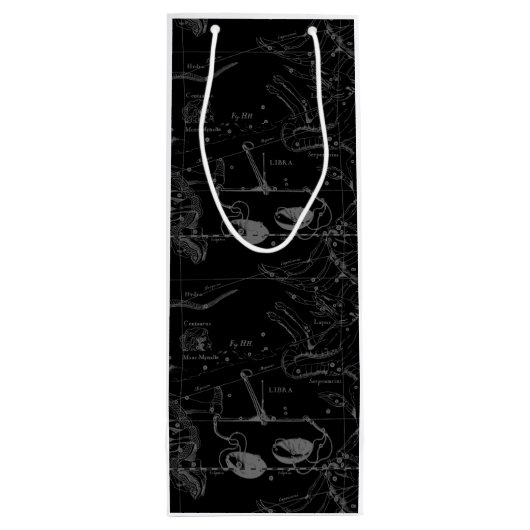 Sac Cadeau Pour Bouteille Libra Constellation Map Hevelius 1690 sept oct. (Dos)