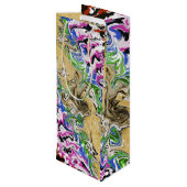 Sac Cadeau Pour Bouteille Liquifier les multicolores (Dos Angle)