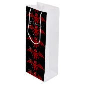 Sac Cadeau Pour Bouteille Little Red Devil Thunder_Cove (Devant Angle)
