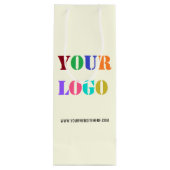 Sac Cadeau Pour Bouteille Logo de Custom (Dos)