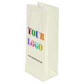Sac Cadeau Pour Bouteille Logo de Custom (Dos Angle)