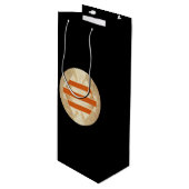 Sac Cadeau Pour Bouteille Logo de Nikias (Devant Angle)