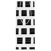 Sac Cadeau Pour Bouteille Logo d'entreprise professionnelle moderne Blanc (Dos)