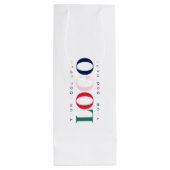 Sac Cadeau Pour Bouteille Logo Rectangle Entreprise Personnalisé Coloré (Dos)