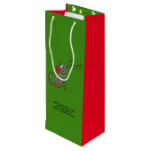 Sac Cadeau Pour Bouteille Loup Noël drôle Enfants mignonne (Dos Angle)