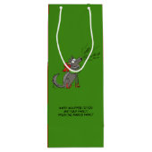 Sac Cadeau Pour Bouteille Loup Noël drôle Enfants mignonne (Dos)