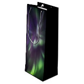 Sac Cadeau Pour Bouteille Lumières Nord colorées (Dos Angle)