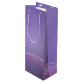 Sac Cadeau Pour Bouteille Lumières pourpres (Devant Angle)