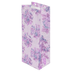 Sac Cadeau Pour Bouteille Luxe floral