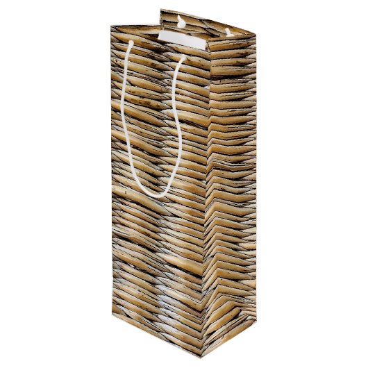 Sac Cadeau Pour Bouteille Macro du panier (Dos Angle)