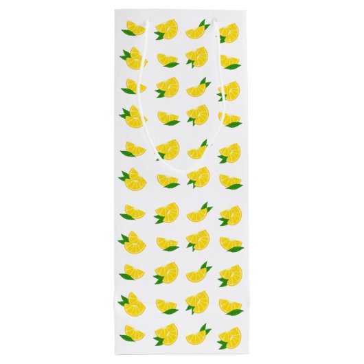 Sac Cadeau Pour Bouteille Main Squeeze Lemon Imprimer Vin Cadeau (Dos)