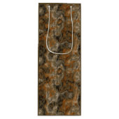 Sac Cadeau Pour Bouteille Marbre doré (Devant)