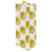 Sac Cadeau Pour Bouteille Marguerite jaune (Dos Angle)