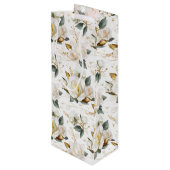 Sac Cadeau Pour Bouteille Mariage Or Rose Blanc (Dos Angle)