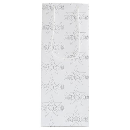 Sac Cadeau Pour Bouteille Maroc : Le patrimoine partout (Devant)