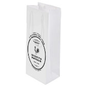 Sac Cadeau Pour Bouteille Marque de commerce, coq coquine, personnalisable (Devant Angle)