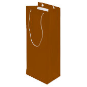 Sac Cadeau Pour Bouteille Marron (Dos Angle)
