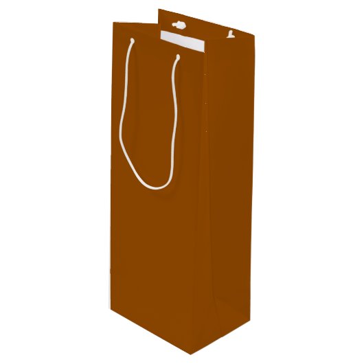 Sac Cadeau Pour Bouteille Marron (Devant Angle)