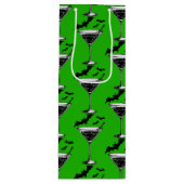 Sac Cadeau Pour Bouteille Martini Bats (Devant)