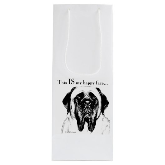 Sac Cadeau Pour Bouteille Mastiff134 (Devant)