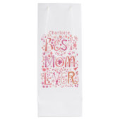 Sac Cadeau Pour Bouteille Meilleure maman jamais personnalisée (Dos)