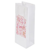 Sac Cadeau Pour Bouteille Meilleure maman jamais personnalisée (Devant Angle)