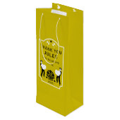 Sac Cadeau Pour Bouteille Merci (Dos Angle)