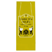 Sac Cadeau Pour Bouteille Merci (Dos)