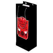 Sac Cadeau Pour Bouteille Merci (Dos Angle)