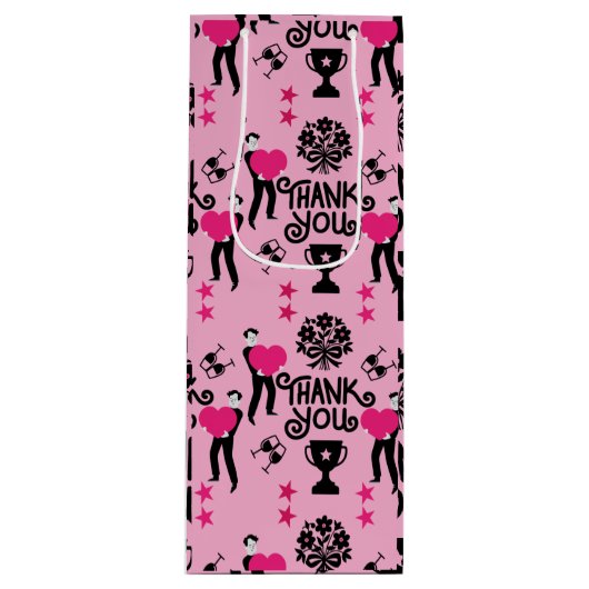 Sac Cadeau Pour Bouteille Merci (Devant)