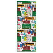 Sac Cadeau Pour Bouteille MERCI Enseignant Appréciation School GREEN (Devant)