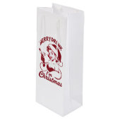 Sac Cadeau Pour Bouteille Merry Drunk I'm Christmas Cocktail Snarky Drinking (Devant Angle)
