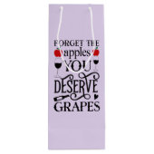 Sac Cadeau Pour Bouteille mignon Teacher raisins mot art (Dos)
