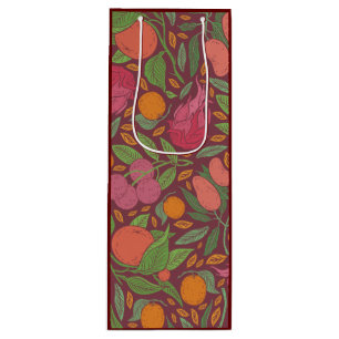 Sac Cadeau Pour Bouteille Modèle de jardin anglais vintage