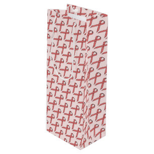 Sac Cadeau Pour Bouteille Modèle de ruban standard rose par Kenneth Yoncich