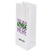 SAC CADEAU POUR BOUTEILLE MODELE DE TEXTE D'IMAGE BLANCHE SIMPLE ÉDITABLE MO (Devant Angle)