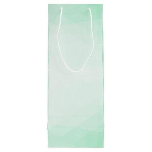 Sac Cadeau Pour Bouteille Modèle moderne élégant tendance élégant Mint Green (Dos)