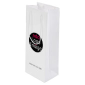 Sac Cadeau Pour Bouteille Moderne Professionnel Personnalisable Entreprise B (Devant Angle)