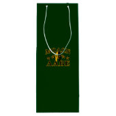 Sac Cadeau Pour Bouteille Molon Labe Spartan Warrior 5 étoiles vert (Dos)