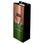 Sac Cadeau Pour Bouteille Monogramme de golf cool (Devant Angle)