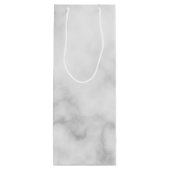 Sac Cadeau Pour Bouteille Monogramme et nom personnalisés modernes (Dos)