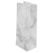 Sac Cadeau Pour Bouteille Monogramme et nom personnalisés modernes (Dos Angle)