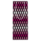 Sac Cadeau Pour Bouteille Monogramme rose Diamond Ombre (Dos)