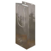 Sac Cadeau Pour Bouteille "Morning Mountain" (Devant Angle)