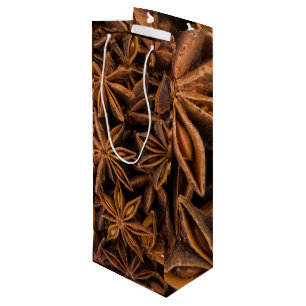Sac Cadeau Pour Bouteille Motif Anise Stars