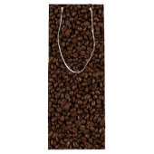 Sac Cadeau Pour Bouteille Motif de fèves de café (Dos)