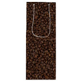 Sac Cadeau Pour Bouteille Motif de fèves de café (Devant)