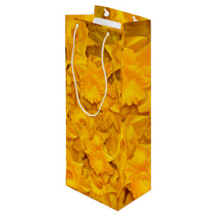 Sac Cadeau Pour Bouteille Motif de fleurs Narcissus